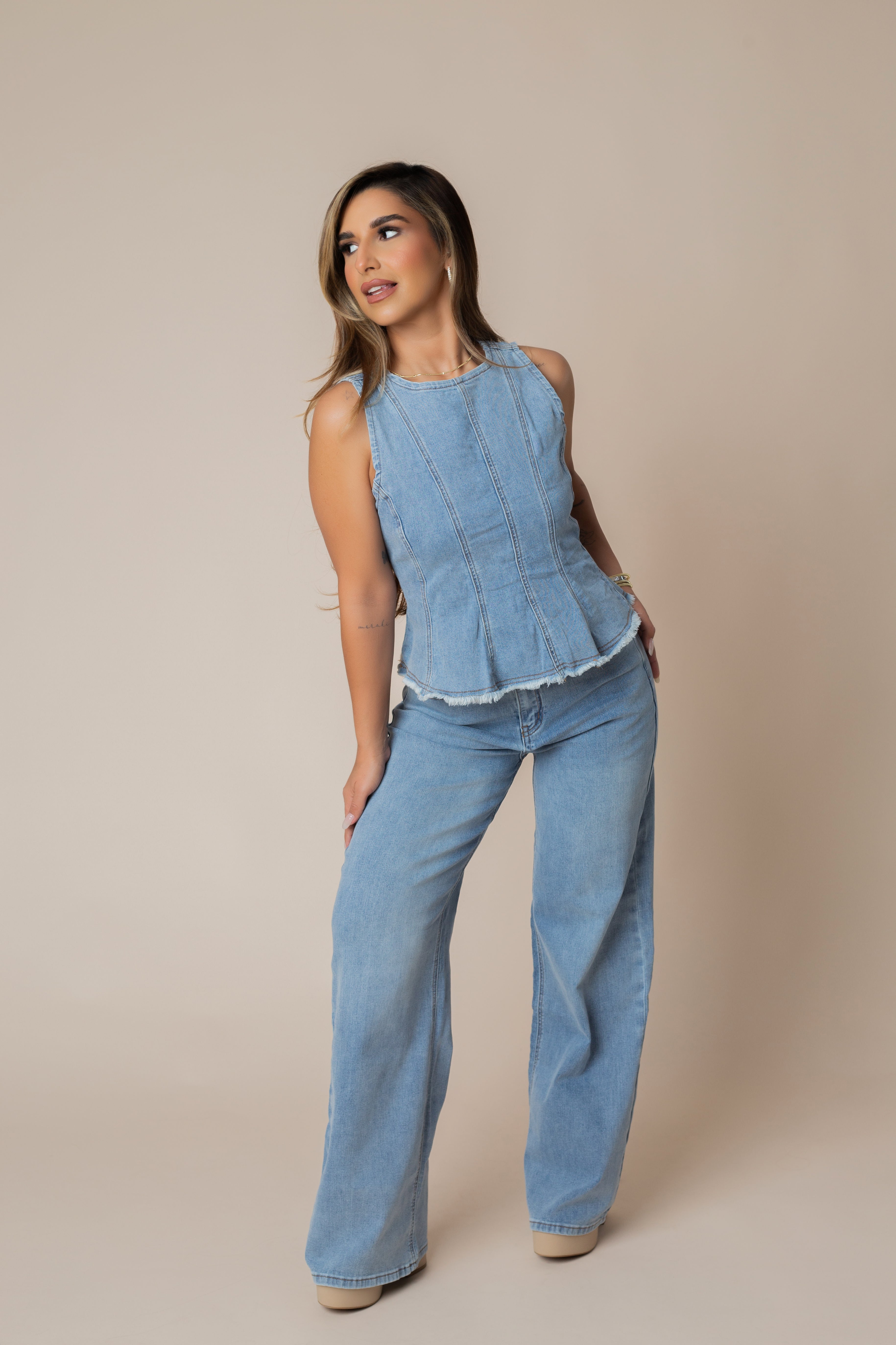 ROSSY DENIM SET