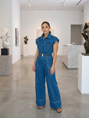 ANABEL DENIM JUMPSUIT