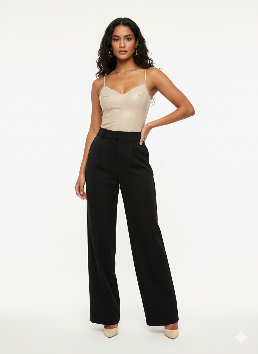 JIMENA LEATHER BODYSUIT