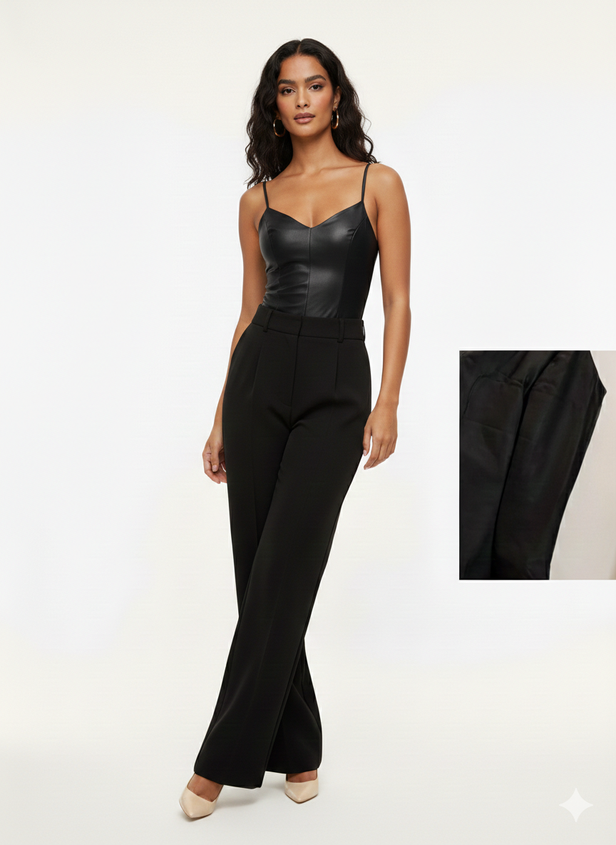 JIMENA LEATHER BODYSUIT